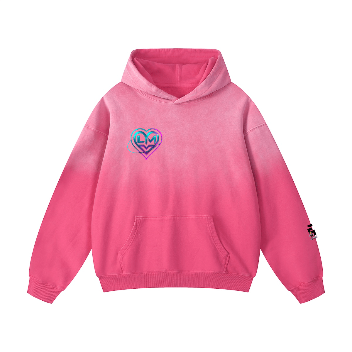 SUN GAZED 420GSM - Elevated Agenda SUN GAZED 420GSM420GSM Unisex Heavyweight Sun Faded Gradient Hoodie Black S