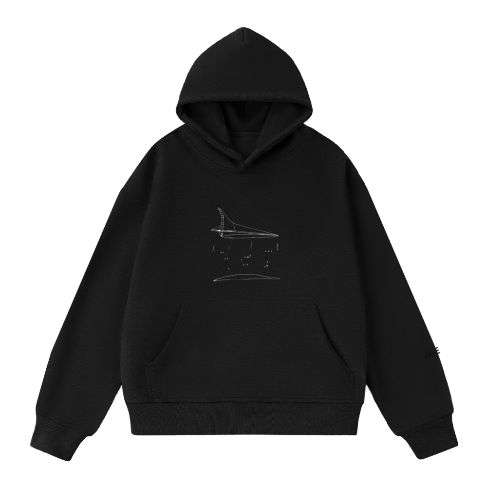 THE TAKE FLIGHT 400GSM Heavyweight Cropped Hoodie - Elevated Agenda THE TAKE FLIGHT 400GSM Heavyweight Cropped Hoodie400GSM Unisex Heavyweight Cropped Hoodie Black XS