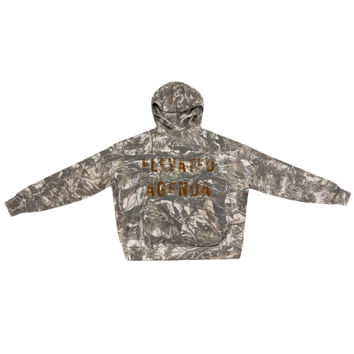 Unisex 100% Cotton French Terry Camo Hoodie(400GSM)