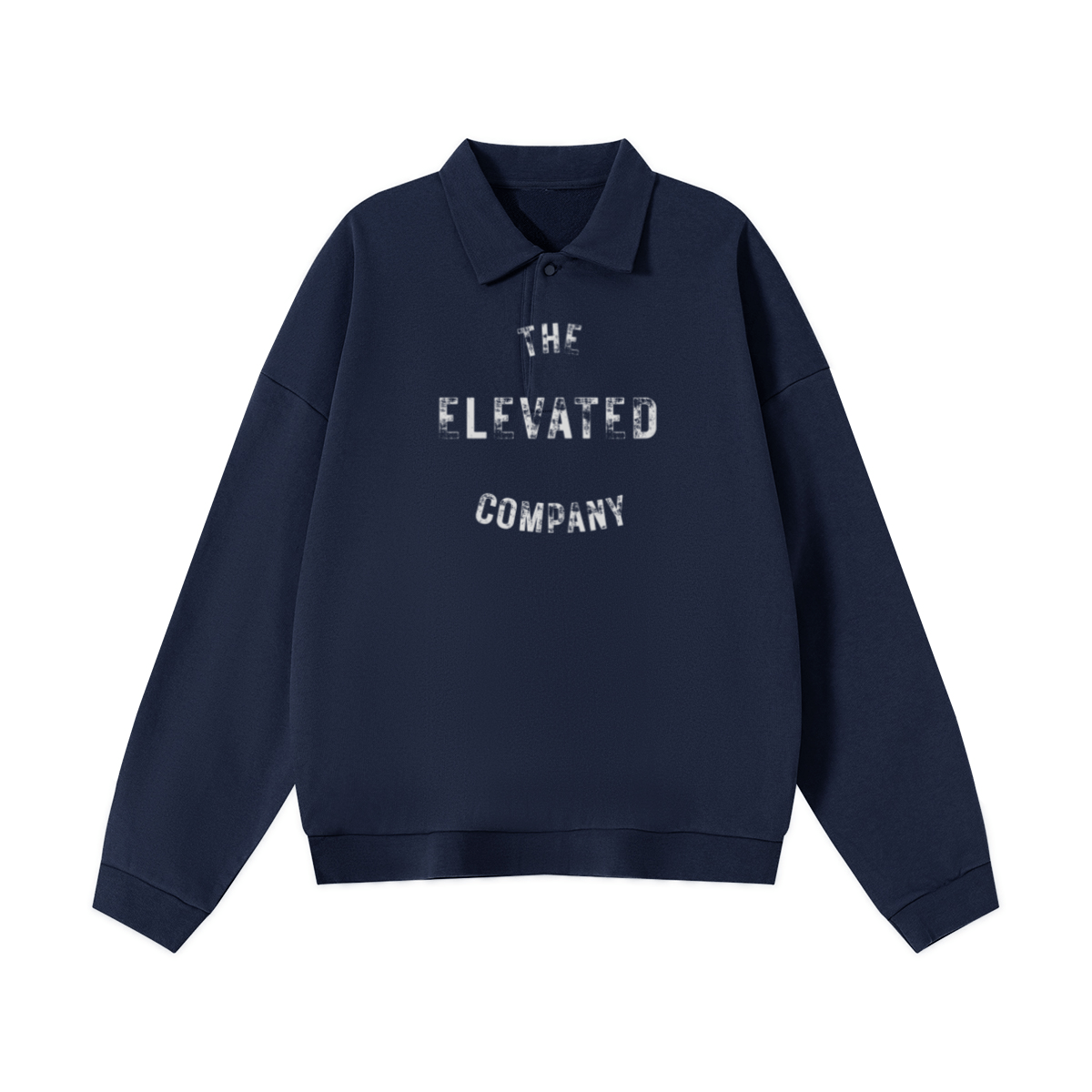 Men’s OFF - DUTY CEO Half - Placket Polo Collar Sweatshirt - Elevated Agenda Men’s OFF - DUTY CEO Half - Placket Polo Collar SweatshirtMen’s Half-Placket Polo Collar Sweatshirt Heather Gray S