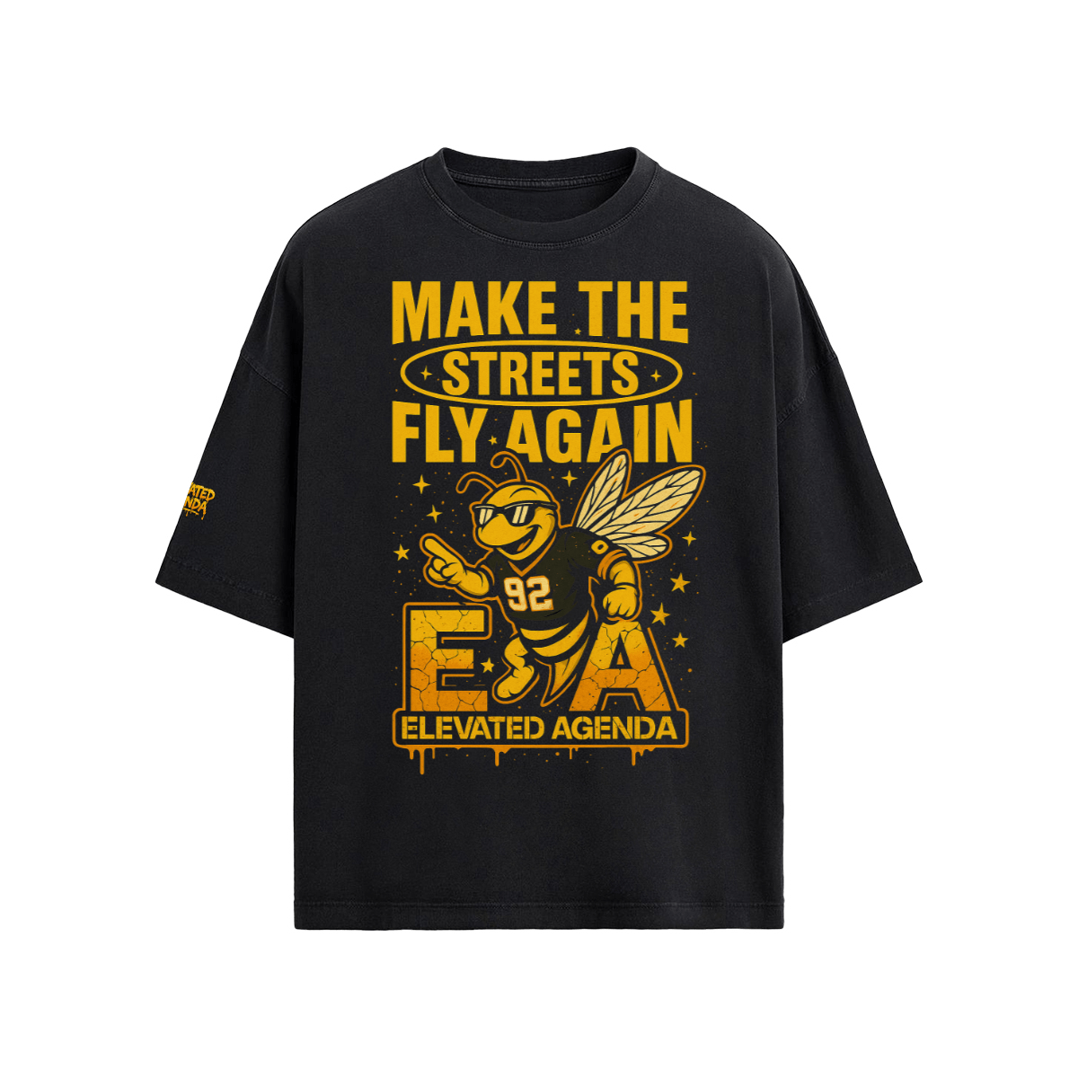 Unisex 40S Combed Cotton Oversized T-shirt(235g) - Elevated Agenda Unisex 40S Combed Cotton Oversized T-shirt(235g)Unisex 40S Combed Cotton Oversized T-shirt(235g) Black XS