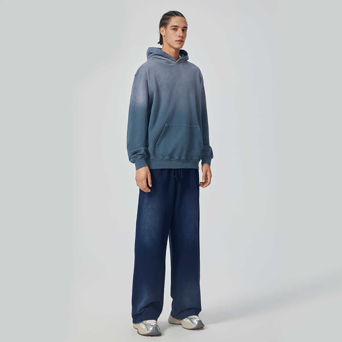 420GSM Unisex Heavyweight Sun Faded Gradient Hoodie