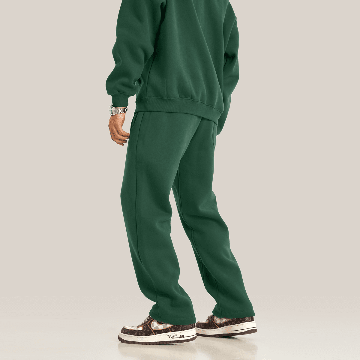 THE FORM fleece Sweatpants CAN BE PAIRED(380GSM) - Elevated Agenda THE FORM fleece Sweatpants CAN BE PAIRED(380GSM)Unisex Fleece Oversized Sweatpants(380GSM) Heather Gray S