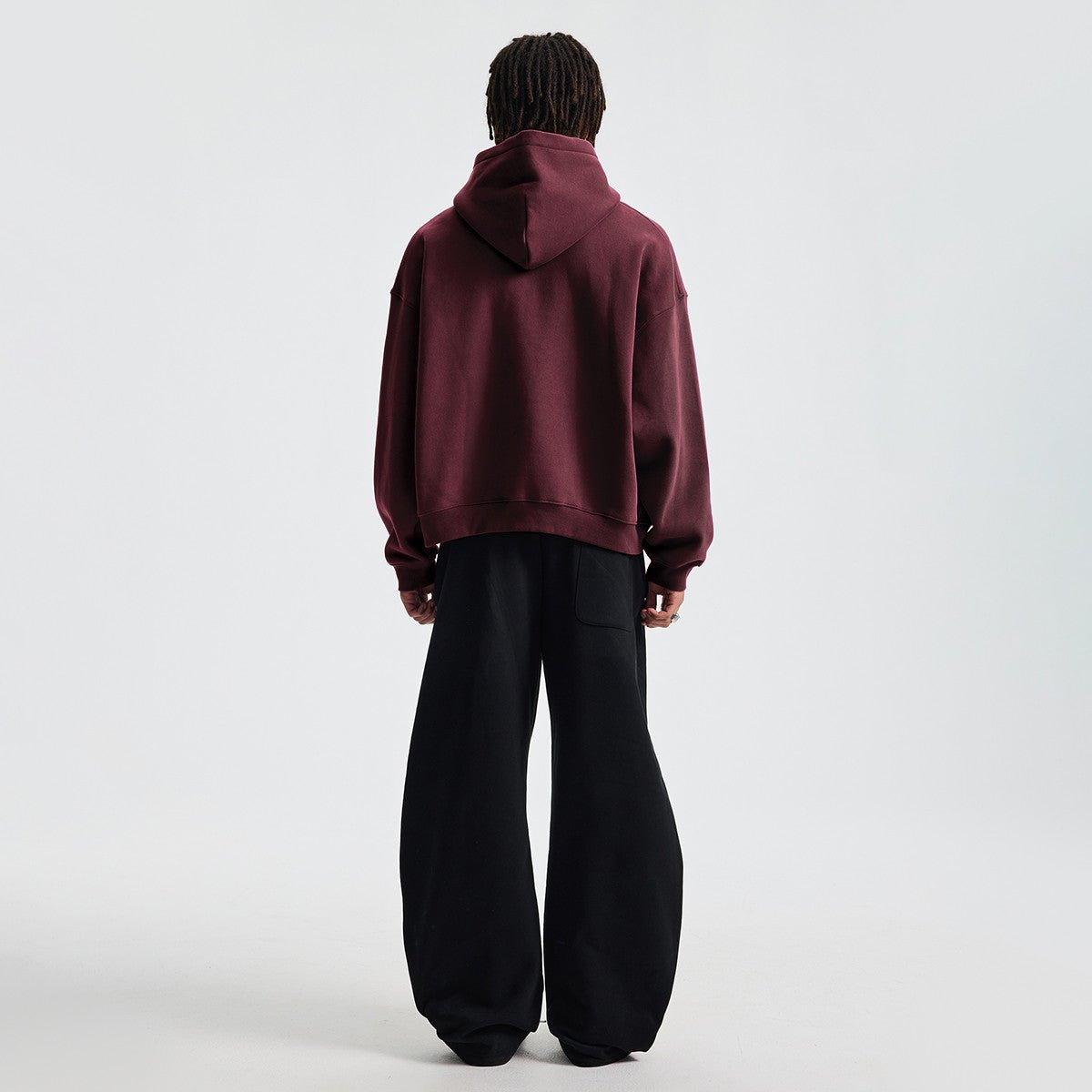 THE FORM Zip - up Hoodie CAN BE PAIRED(380GSM) - Elevated Agenda THE FORM Zip - up Hoodie CAN BE PAIRED(380GSM)Unisex Boxy Cropped Fleece Hoodie(380GSM) Heather Gray S