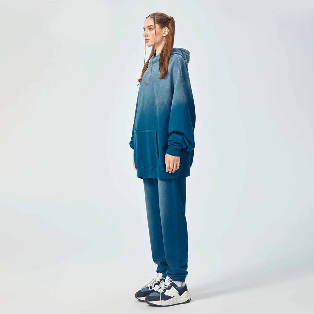 420GSM Unisex Heavyweight Sun Faded Gradient Hoodie