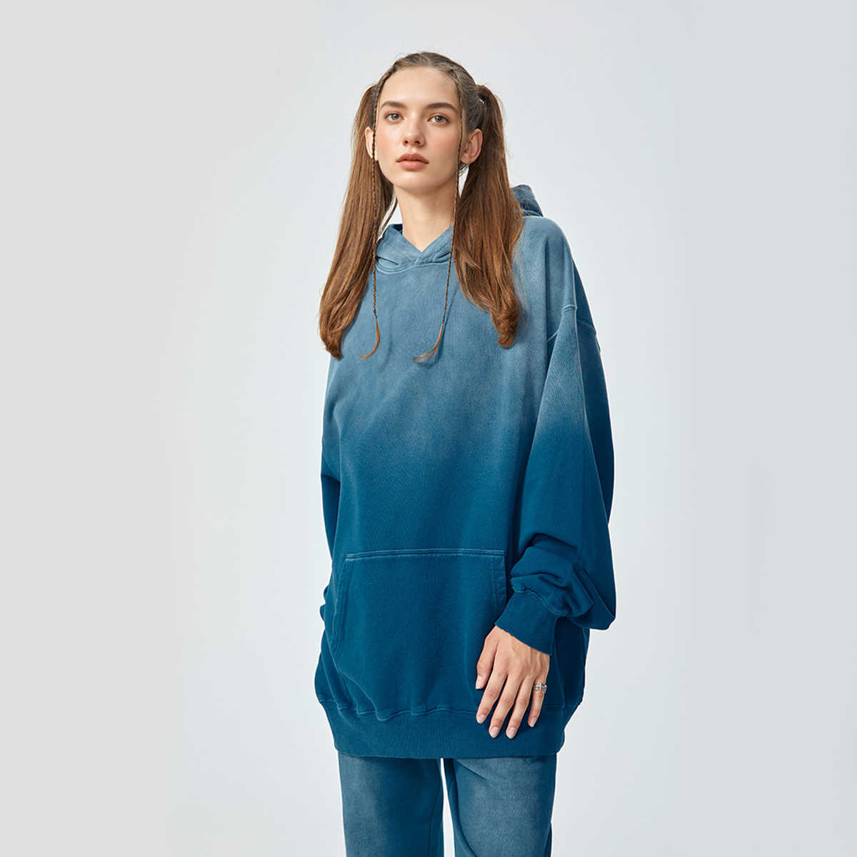 420GSM Unisex Heavyweight Sun Faded Gradient Hoodie