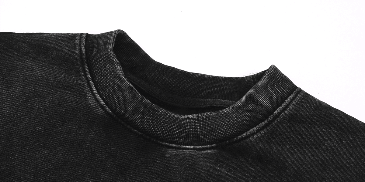 Washed Distressed Cropped Oversized Sweatshirt（380GSM） - Elevated Agenda Washed Distressed Cropped Oversized Sweatshirt（380GSM）Washed Distressed Cropped Oversized Sweatshirt（380GSM） Black S