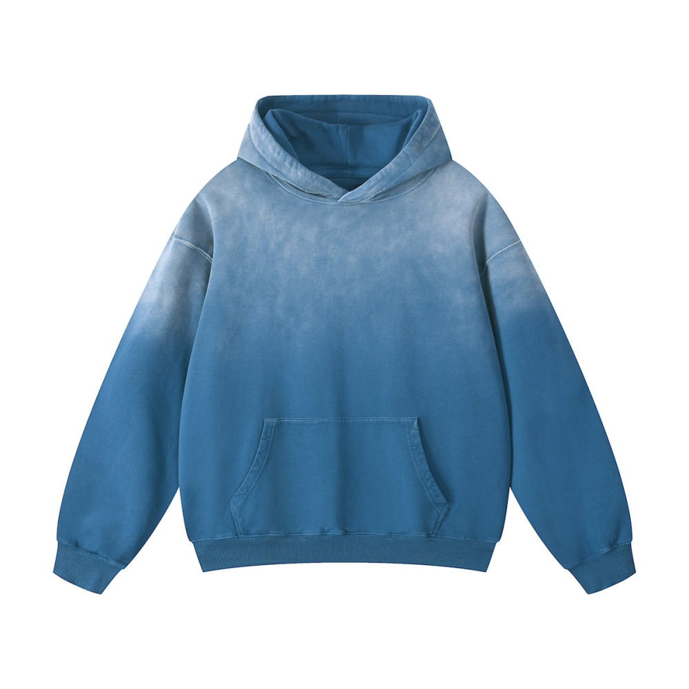 420GSM Unisex Heavyweight Sun Faded Gradient Hoodie