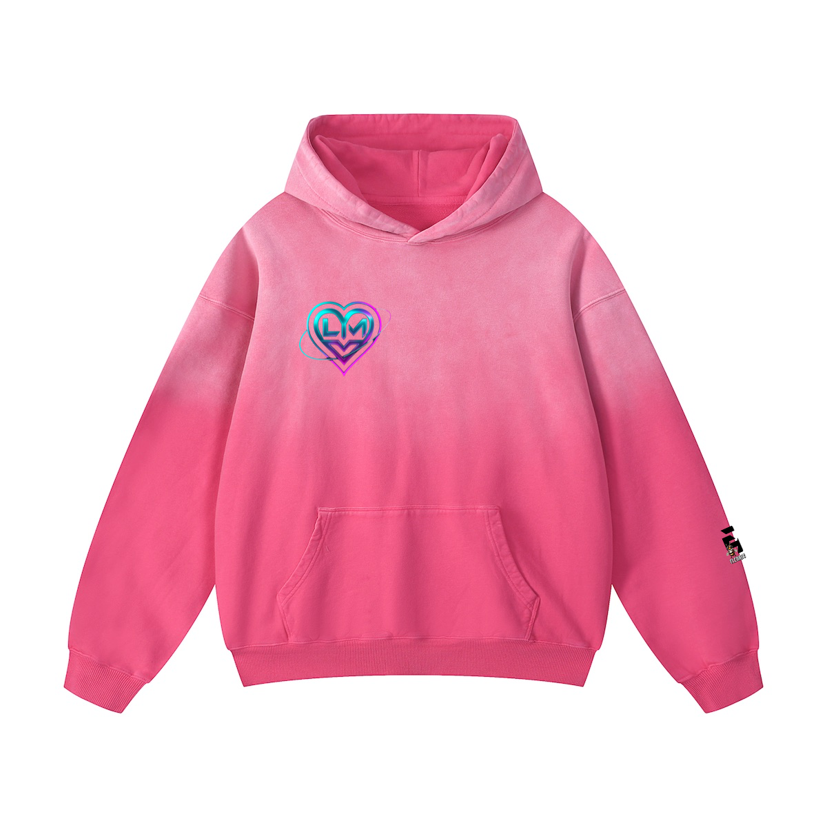 420GSM Unisex Heavyweight Sun Faded Gradient Hoodie