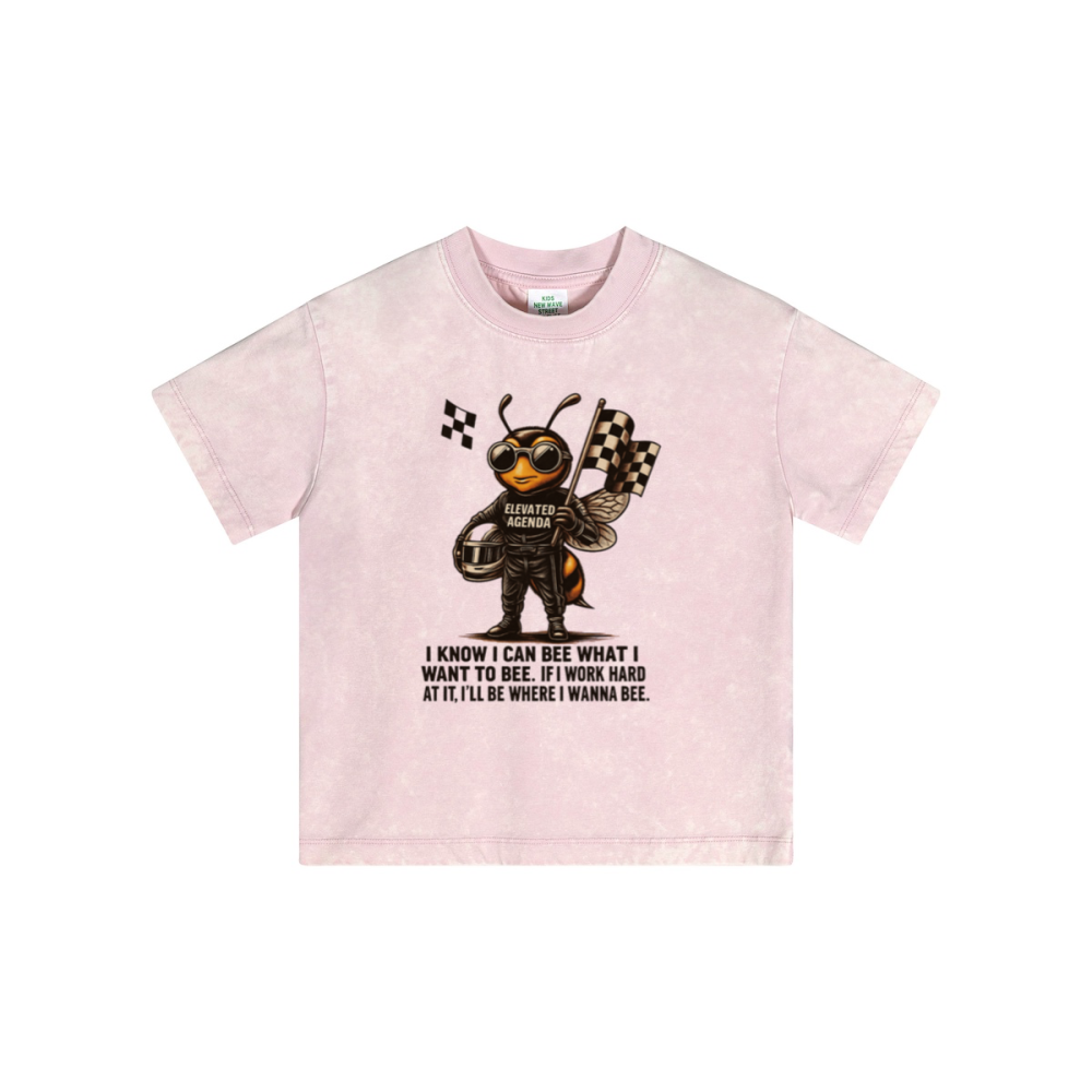 Streetwear Kids Vintage Washed T-Shirt(240GSM)