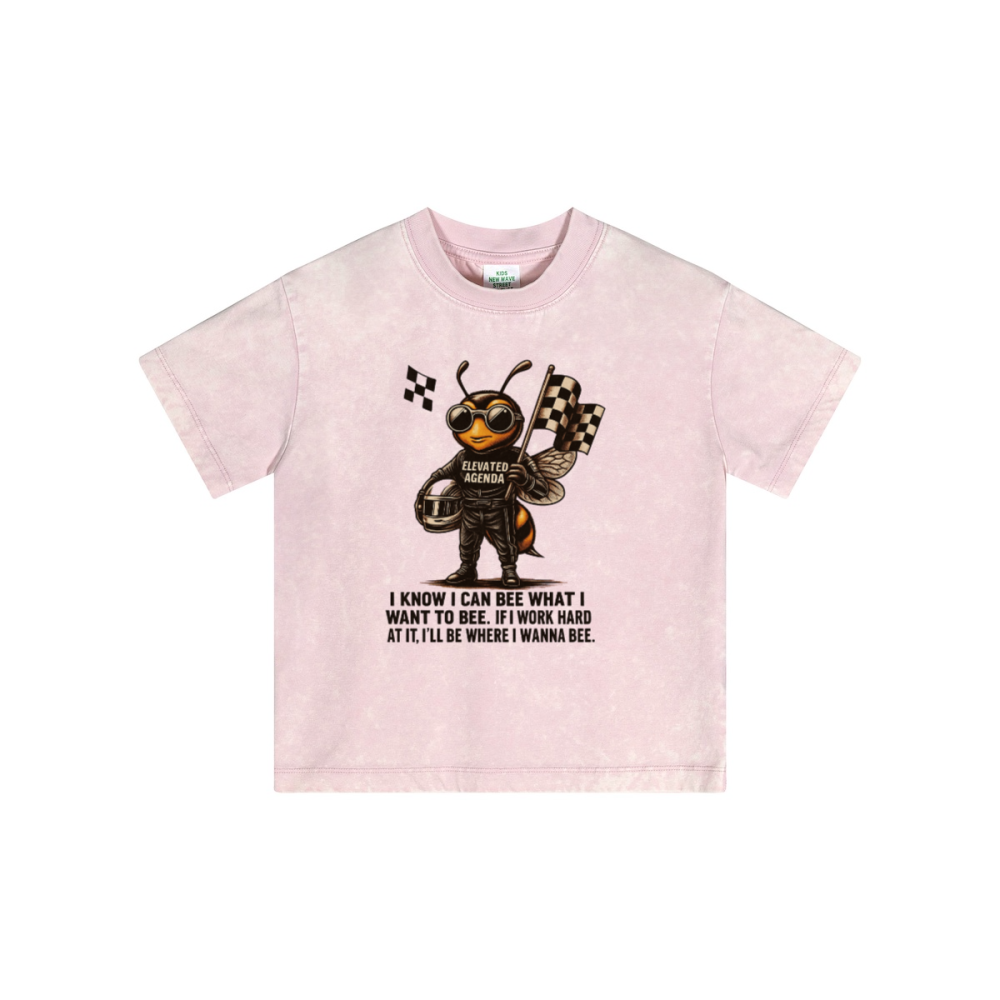 Streetwear Kids Vintage Washed T-Shirt(240GSM)