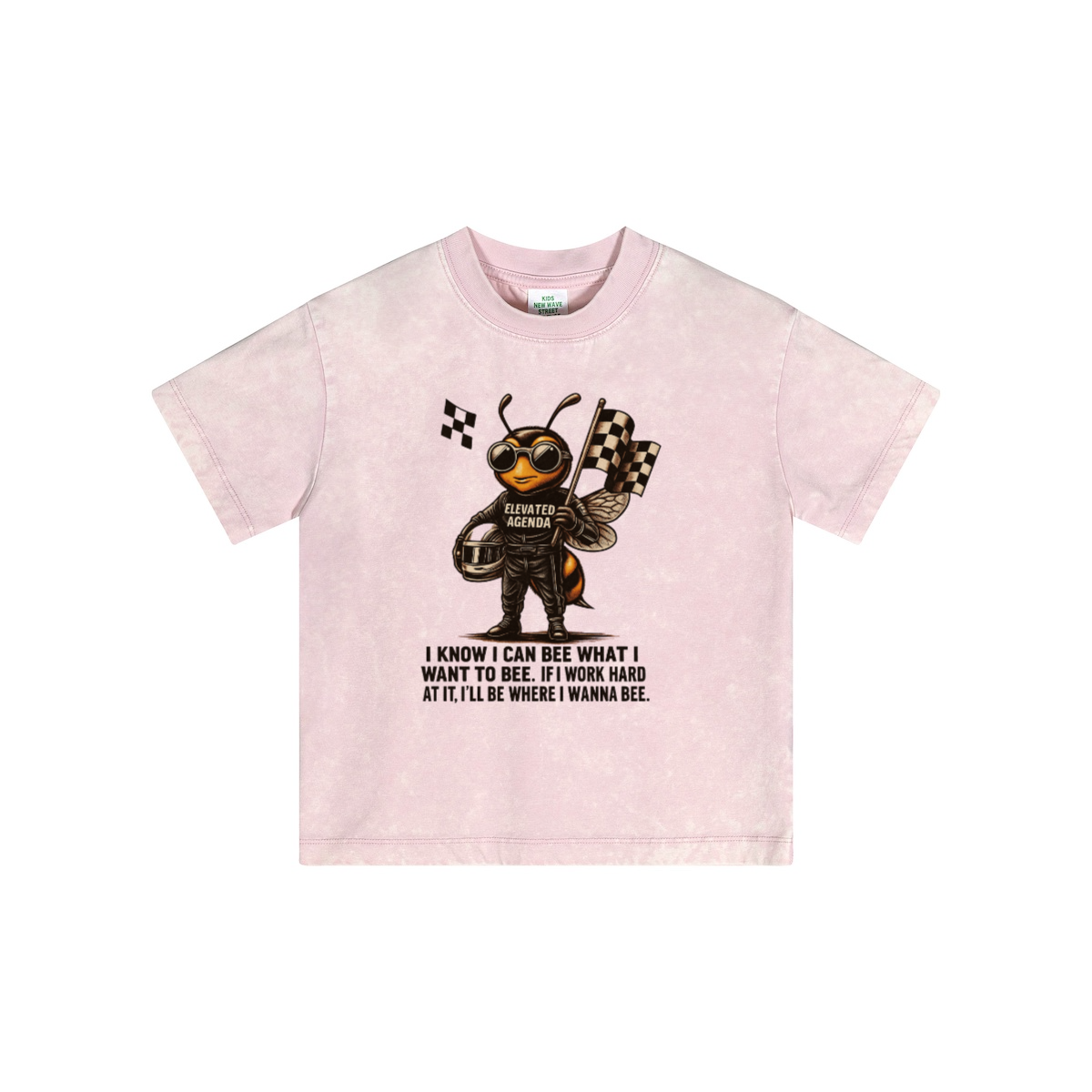 Streetwear Kids Vintage Washed T-Shirt(240GSM)