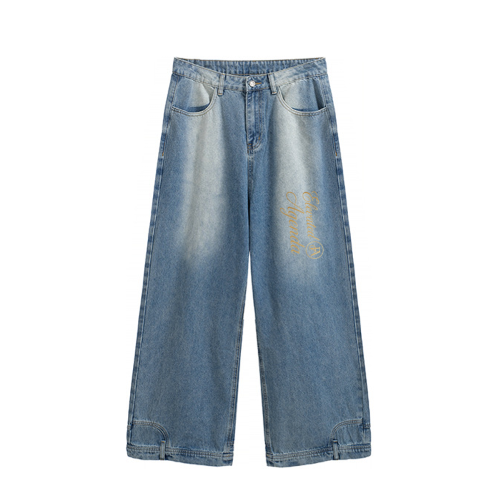 2024 Mirror Wide-leg Jeans