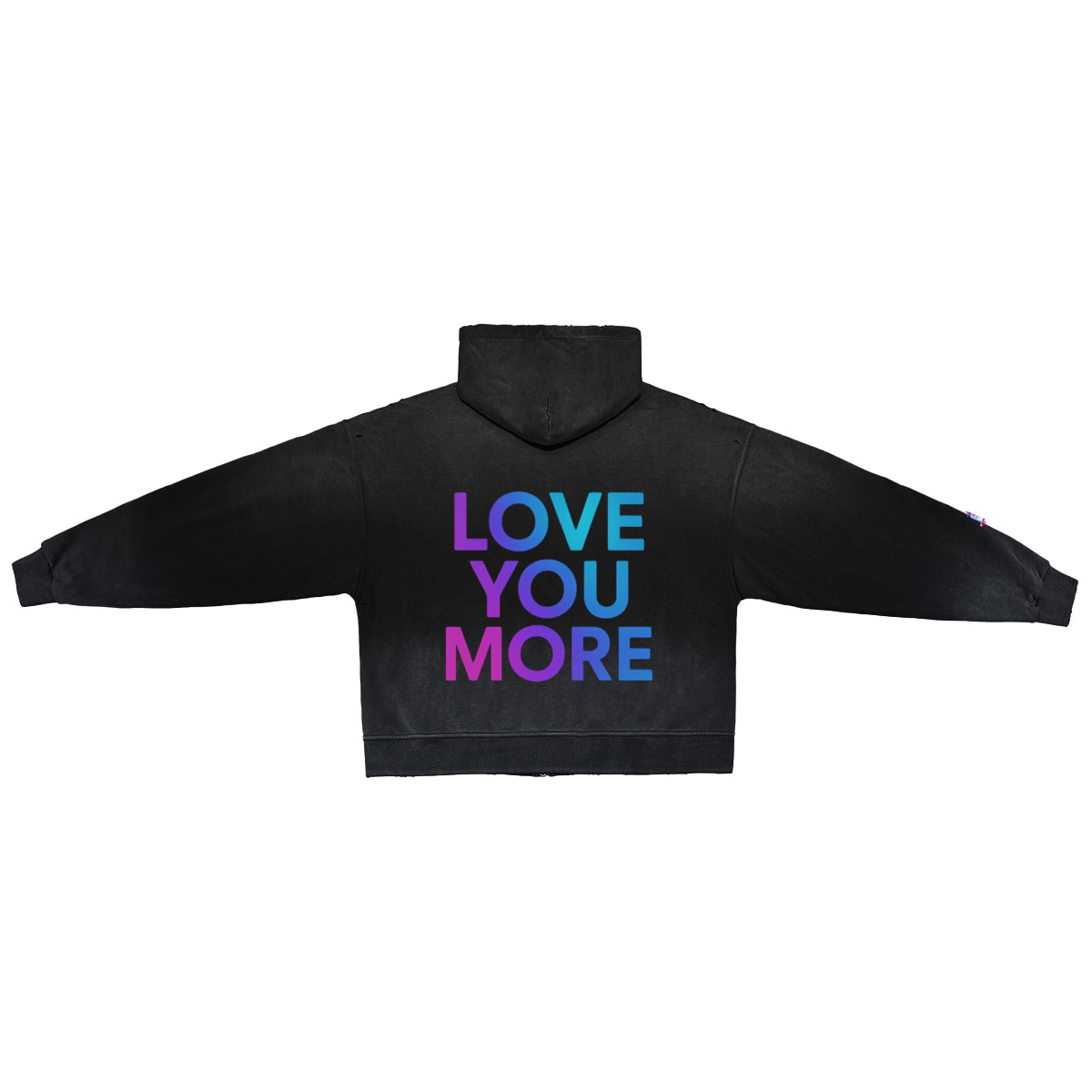 Unisex Washed Distressed Dystopian Streetwear Zip-Up Hoodie(420GSM)