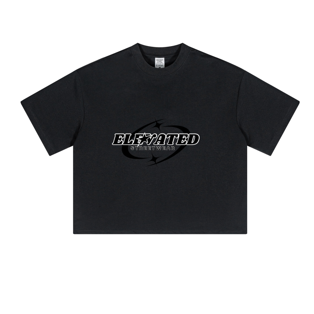 Unisex Short-Sleeved Oversized Cropped T-Shirt(230GSM)