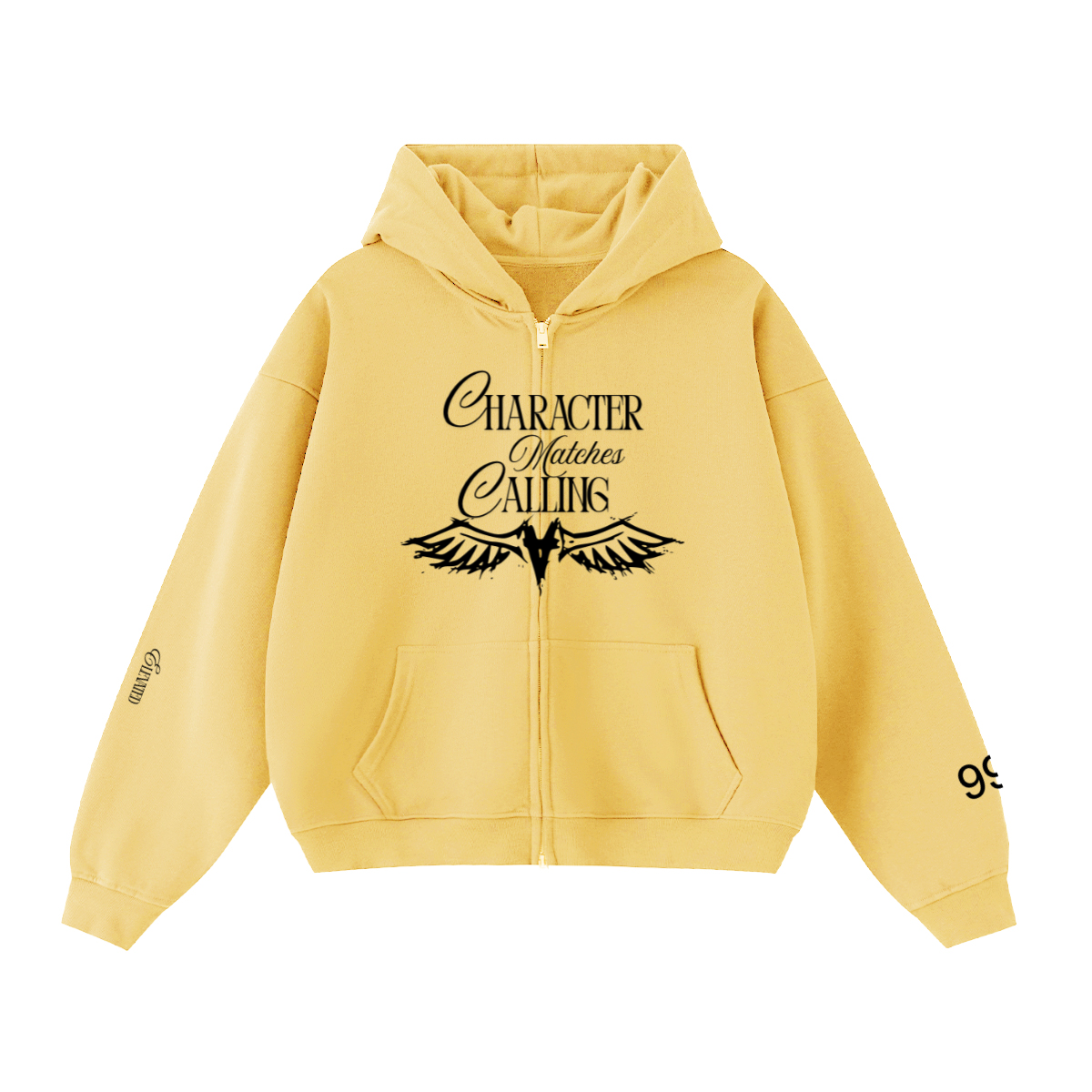 Unisex Cropped Double-Zip Hoodie (460 GSM)