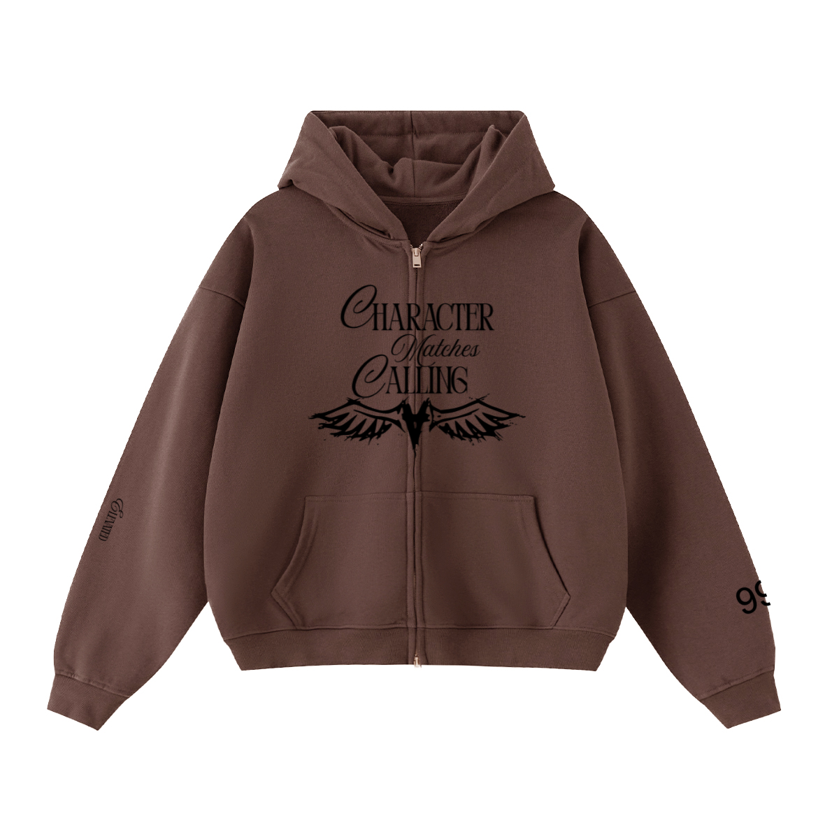 Unisex Cropped Double-Zip Hoodie (460 GSM)