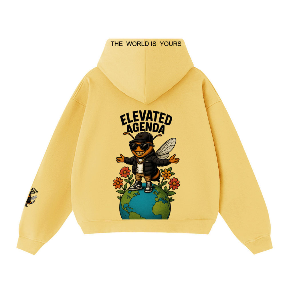 Unisex Cropped Double-Zip Hoodie (460 GSM)