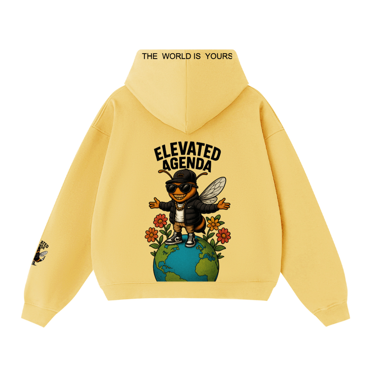 Unisex Cropped Double-Zip Hoodie (460 GSM)