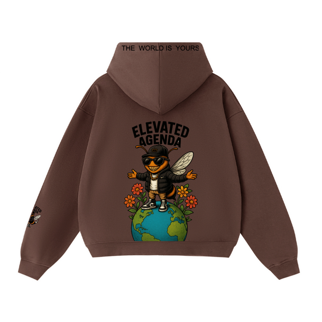 Unisex Cropped Double-Zip Hoodie (460 GSM)