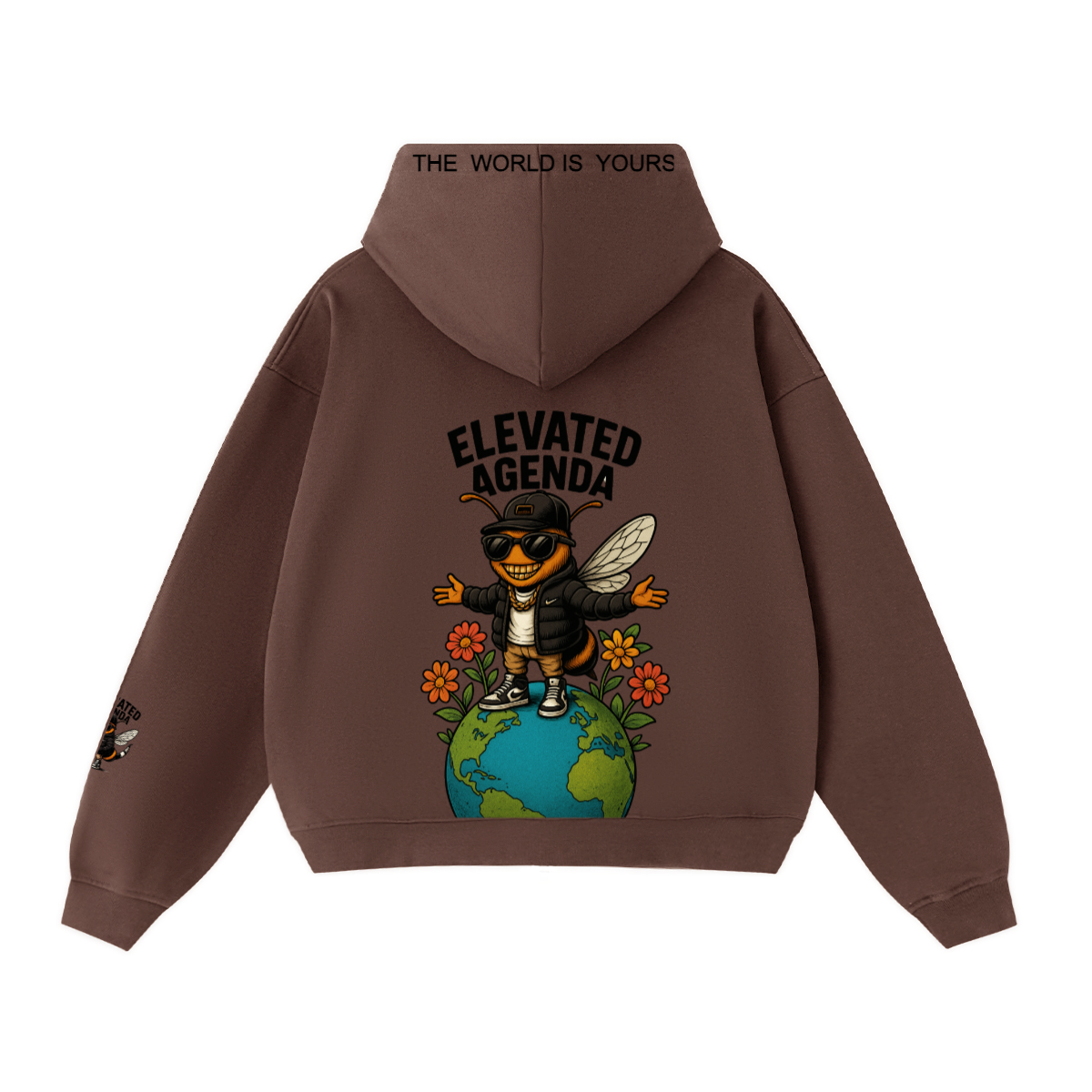Unisex Cropped Double-Zip Hoodie (460 GSM)