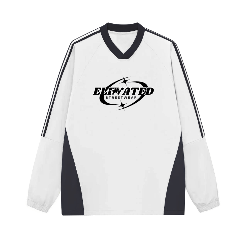 The Pursuit V - Neck - Elevated Agenda The Pursuit V - NeckColorblock V-neck Long Sleeve Shirt White S