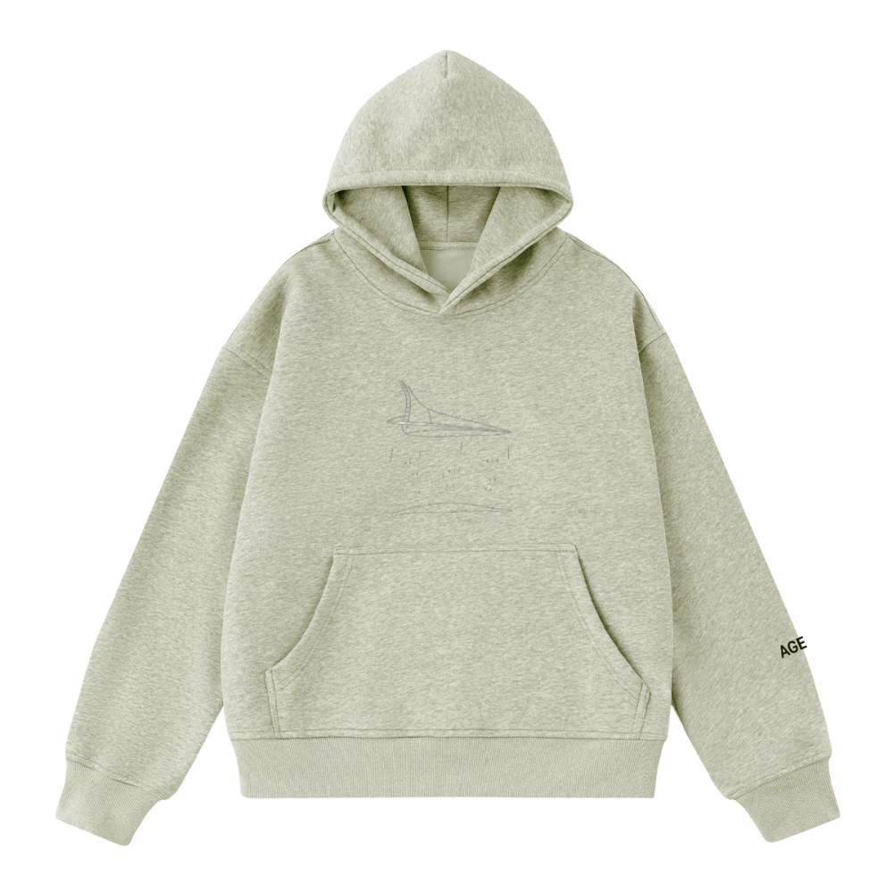 THE TAKE FLIGHT 400GSM Heavyweight Cropped Hoodie - Elevated Agenda THE TAKE FLIGHT 400GSM Heavyweight Cropped Hoodie400GSM Unisex Heavyweight Cropped Hoodie Grey XS