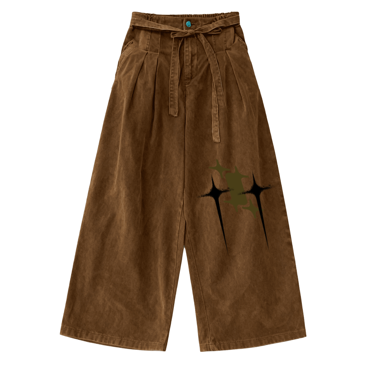 THE COVENANT Brown Washed Curved Denim Jeans - Elevated Agenda THE COVENANT Brown Washed Curved Denim JeansLoose-Fit Coffee Washed Curved Blade Denim Jeans Americano S