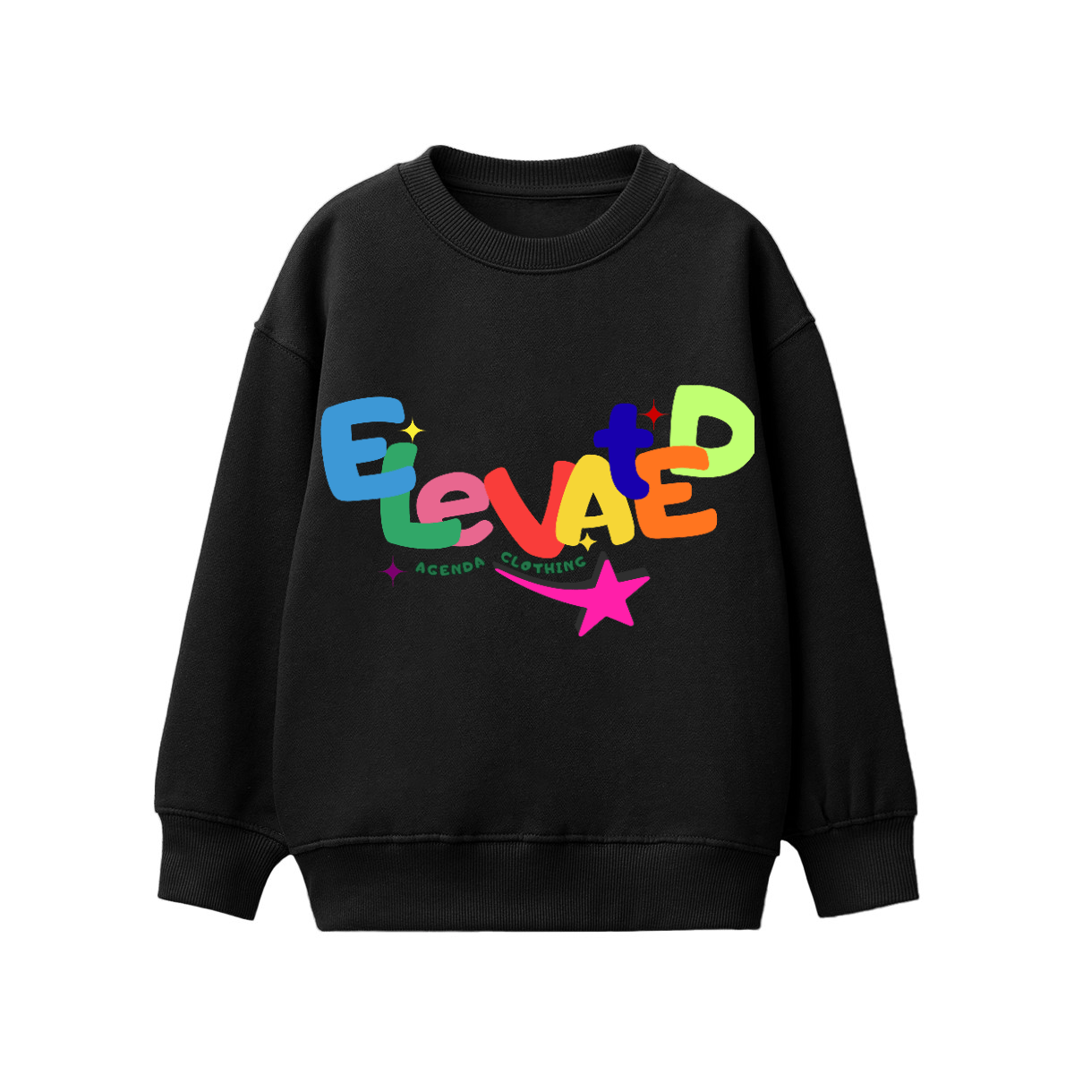 Unisex Children's Fleece Sweatshirt（360GSM） - Elevated Agenda Unisex Children's Fleece Sweatshirt（360GSM）Unisex Children's Fleece Sweatshirt（360GSM） Black XS/110