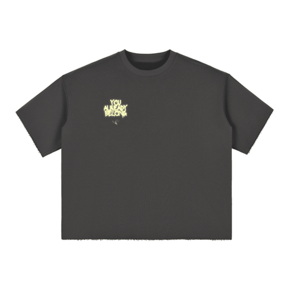 Men’s Cropped Terry T-shirt（280GSM） - Elevated AgendaMen’s Cropped Terry T-shirt（280GSM）Men’s Cropped Terry T-shirt（280GSM) Charcoal Gray S