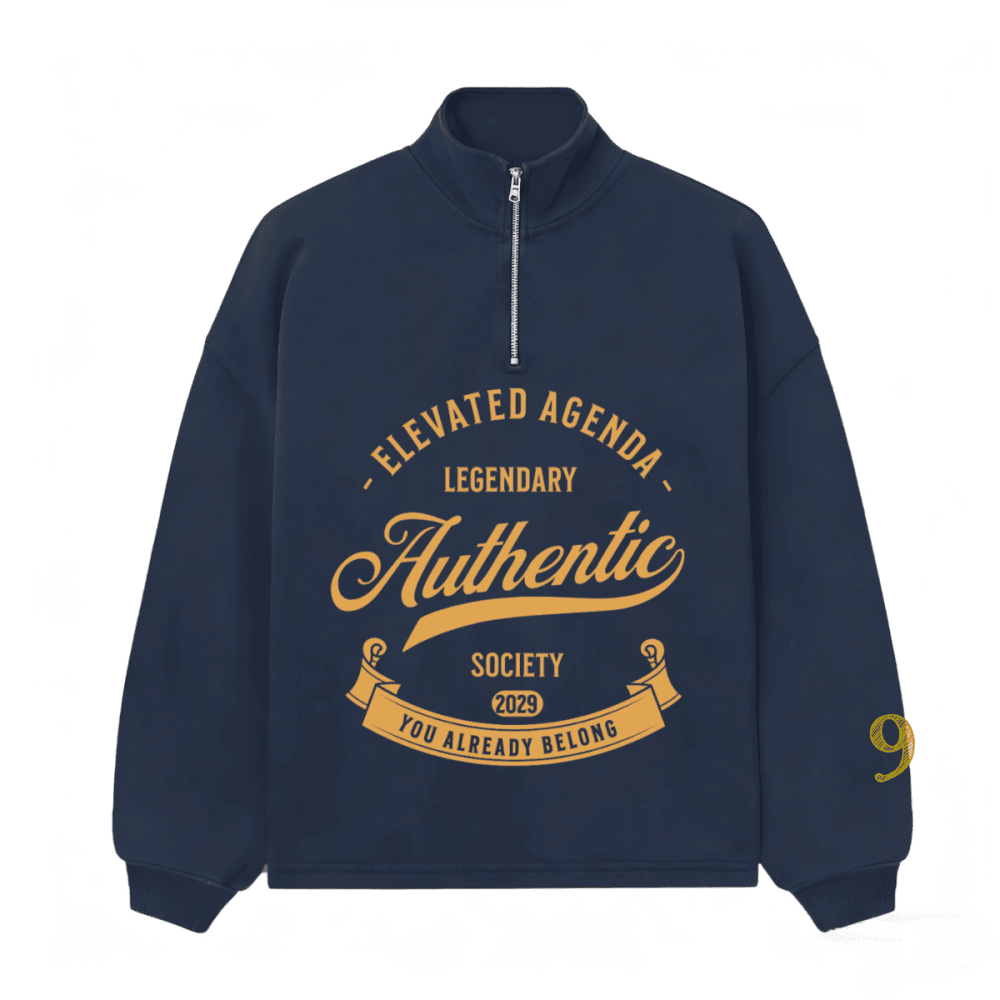 Unisex Heavyweight Stand - Up Collar Half - Zip Panelled Sweatshirt (460GSM) - Elevated AgendaUnisex Heavyweight Stand - Up Collar Half - Zip Panelled Sweatshirt (460GSM)Unisex Stand-Up Collar Half-Zip Panelled Sweatshirt（460GSM） Smoky Blue XS