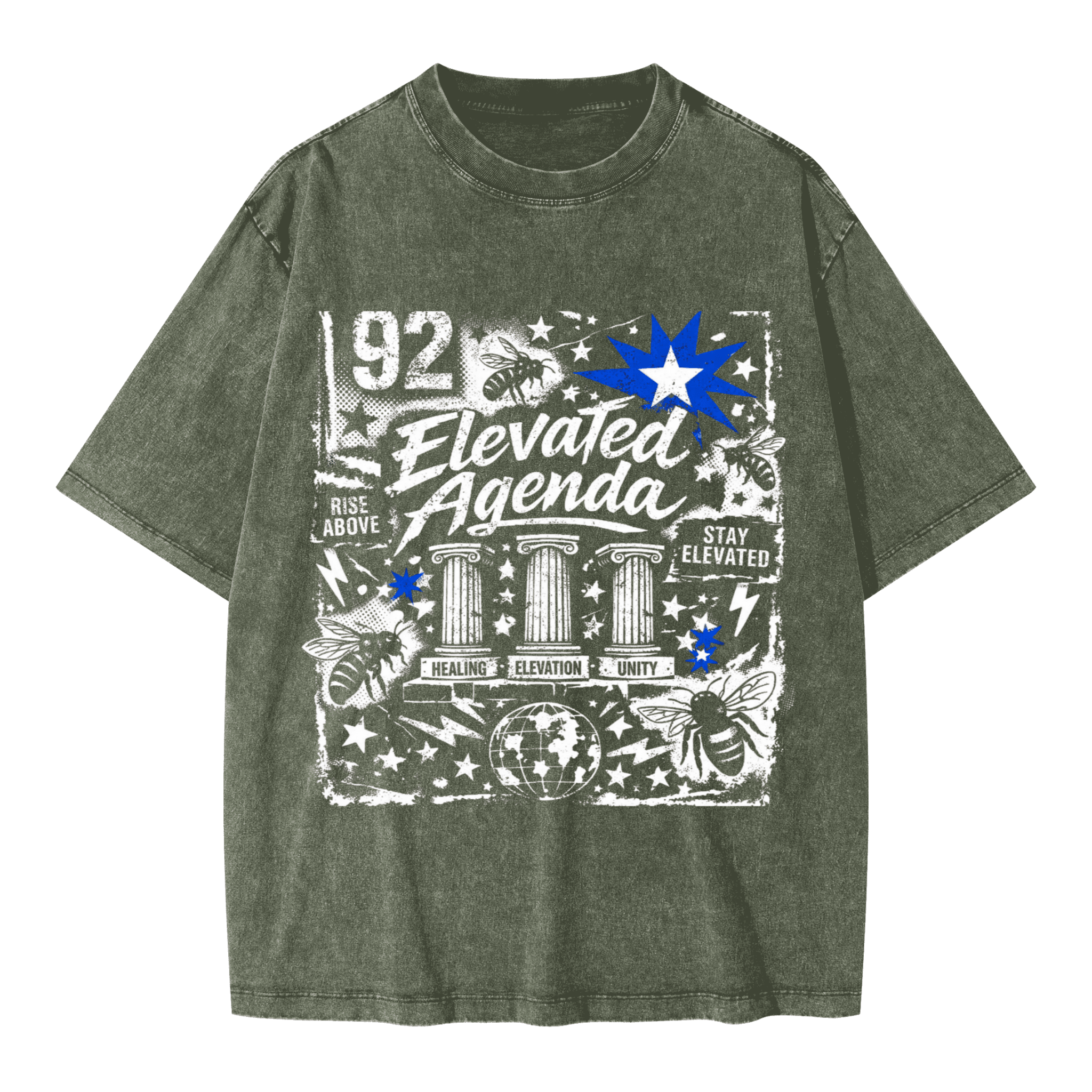 Unisex Heavyweight Oversized Snow Wash T-shirt(285GSM) - Elevated AgendaUnisex Heavyweight Oversized Snow Wash T-shirt(285GSM)285GSM Unisex Oversized Snow Wash T-shirt bLack XS