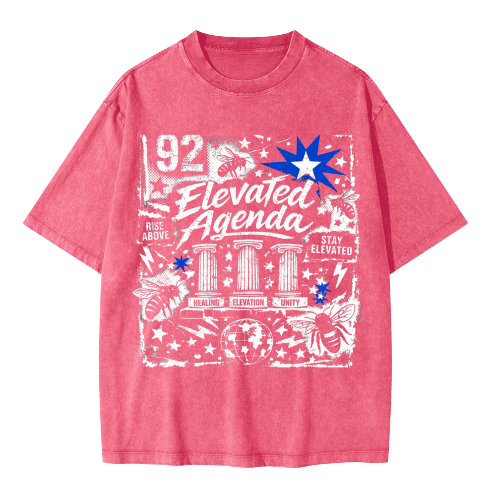 Unisex Heavyweight Oversized Snow Wash T-shirt(285GSM) - Elevated AgendaUnisex Heavyweight Oversized Snow Wash T-shirt(285GSM)285GSM Unisex Oversized Snow Wash T-shirt watermelon pink XS
