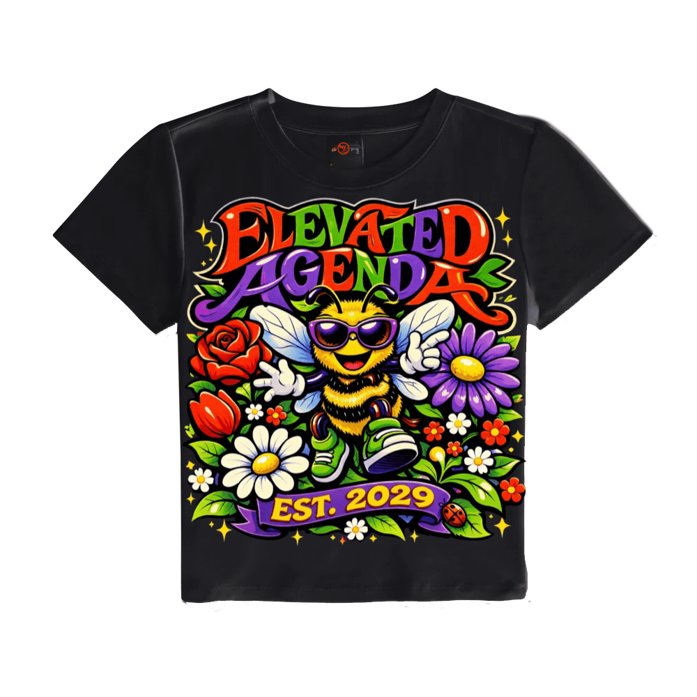Core Baby Tee(200GSM) - Elevated AgendaCore Baby Tee(200GSM)Core Baby Tee(200GSM)  Black XS