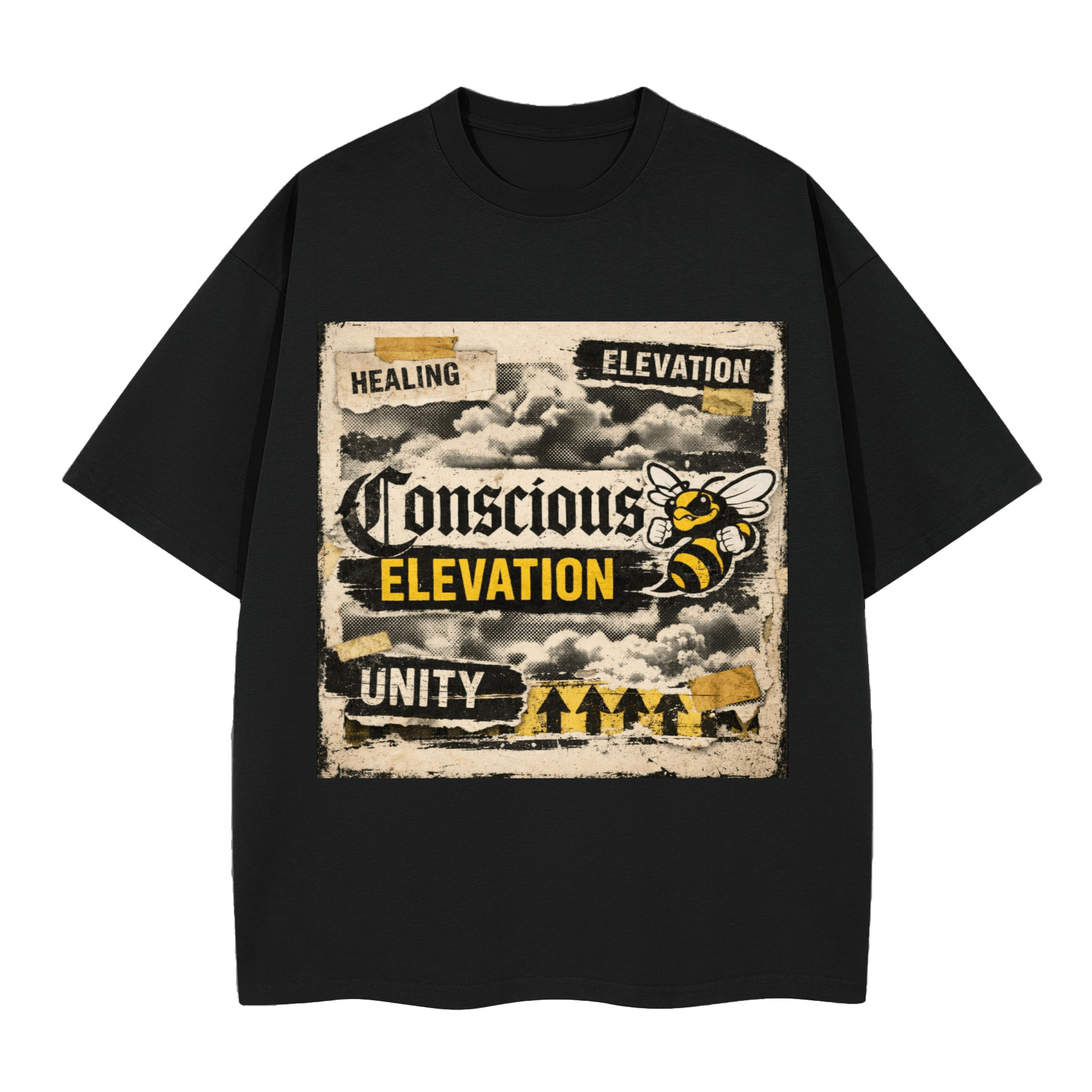 Unisex Heavyweight Boxy T-Shirt (280GSM) - Elevated AgendaUnisex Heavyweight Boxy T-Shirt (280GSM)280GSM Unisex Boxy T-shirt Black S