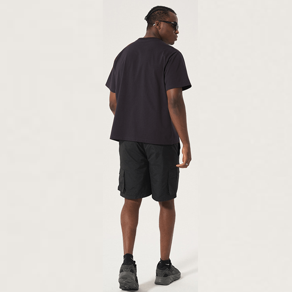 Unisex Short - Sleeved Oversized Cropped T-Shirt(230GSM) - Elevated Agenda Unisex Short - Sleeved Oversized Cropped T-Shirt(230GSM)230gsm Unisex Short-Sleeved Oversized T-Shirt Black XS