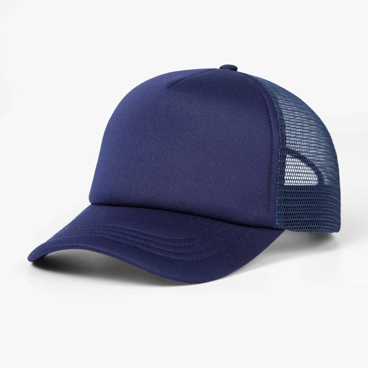 Foam Trucker Hat with Mesh Panels - Elevated AgendaFoam Trucker Hat with Mesh PanelsFoam Trucker Hat with Mesh Panels Royal Blue
