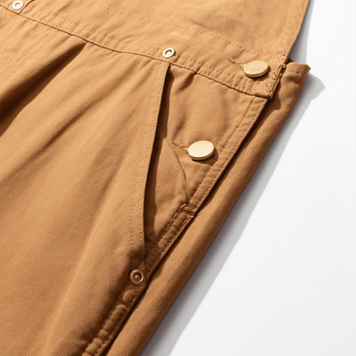 Unisex Loose - Fit Utility Bib Overall Jumpsuit - Elevated AgendaUnisex Loose - Fit Utility Bib Overall JumpsuitUnisex Loose-Fit Utility Bib Overall Jumpsuit Camel S