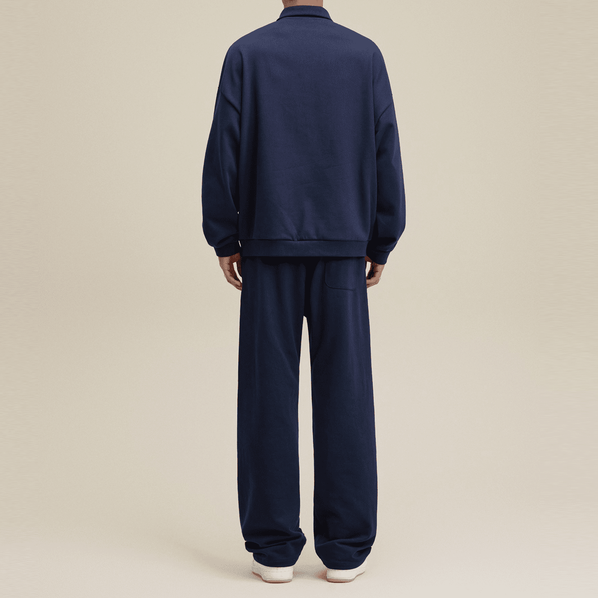 Men’s Half-Placket Polo Collar Sweatshirt