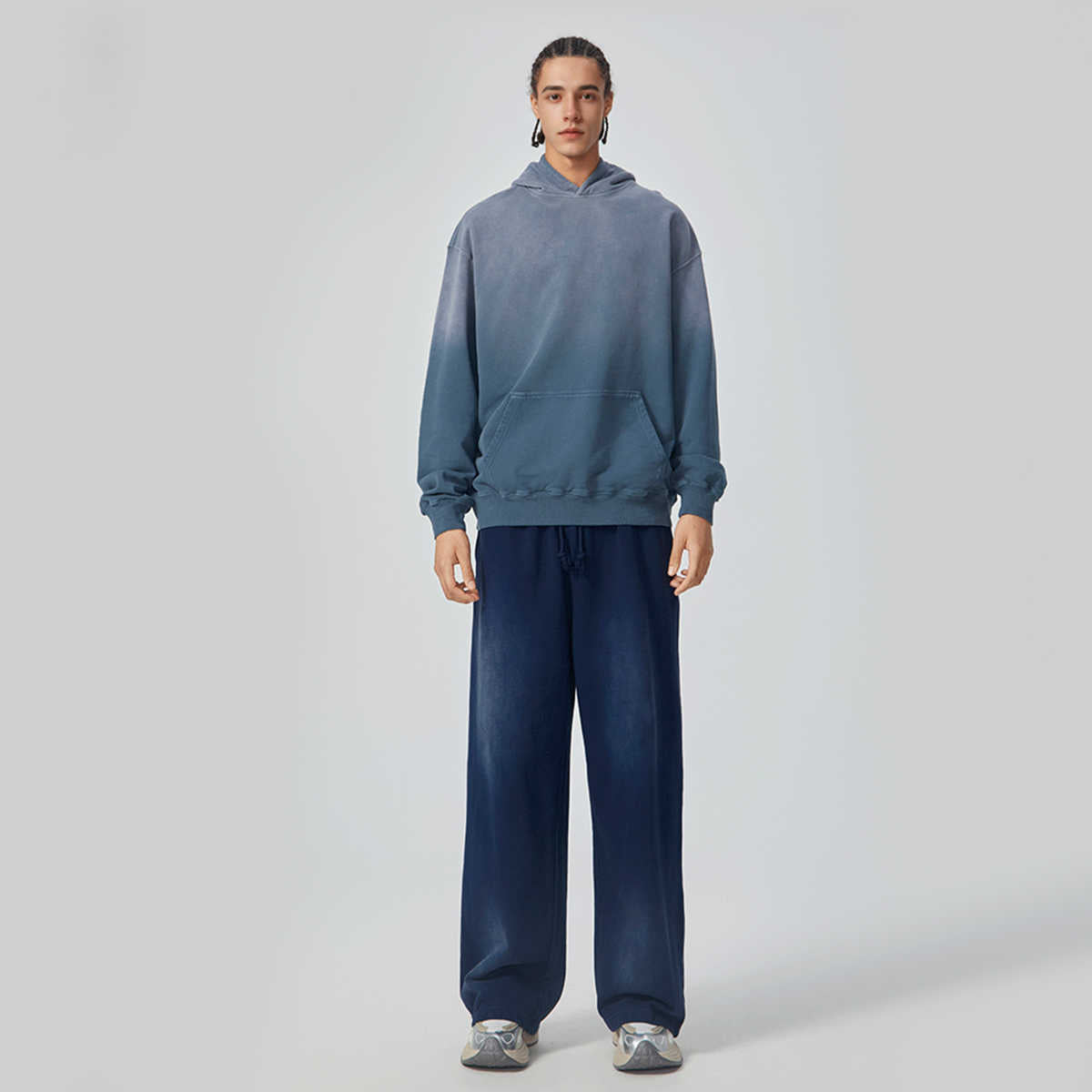 420GSM Unisex Heavyweight Sun Faded Gradient Hoodie