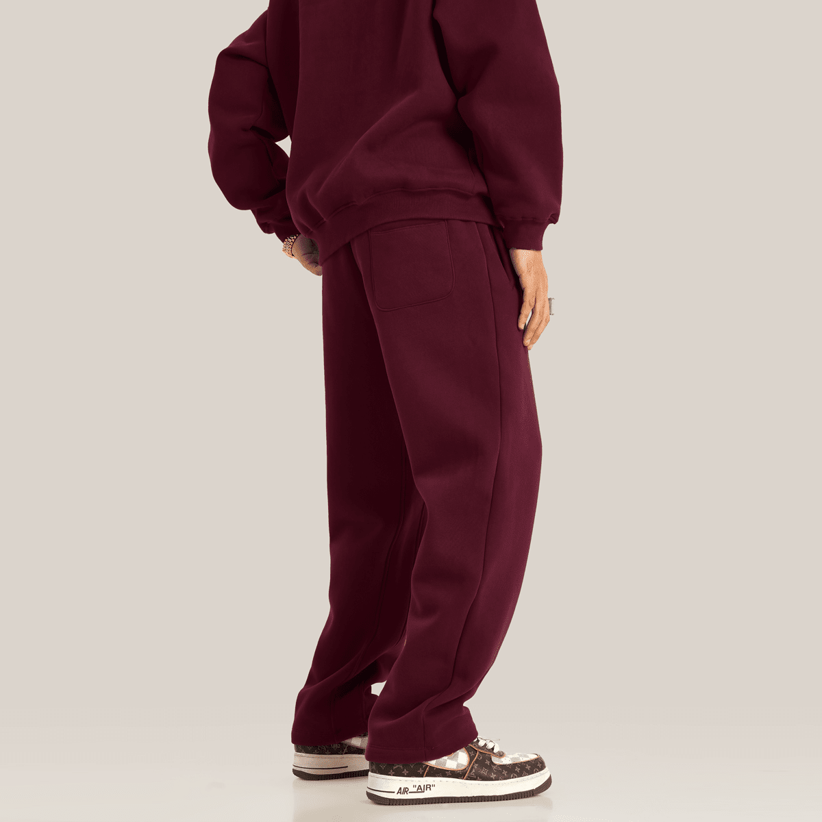 Unisex Fleece Oversized Sweatpants(380GSM)