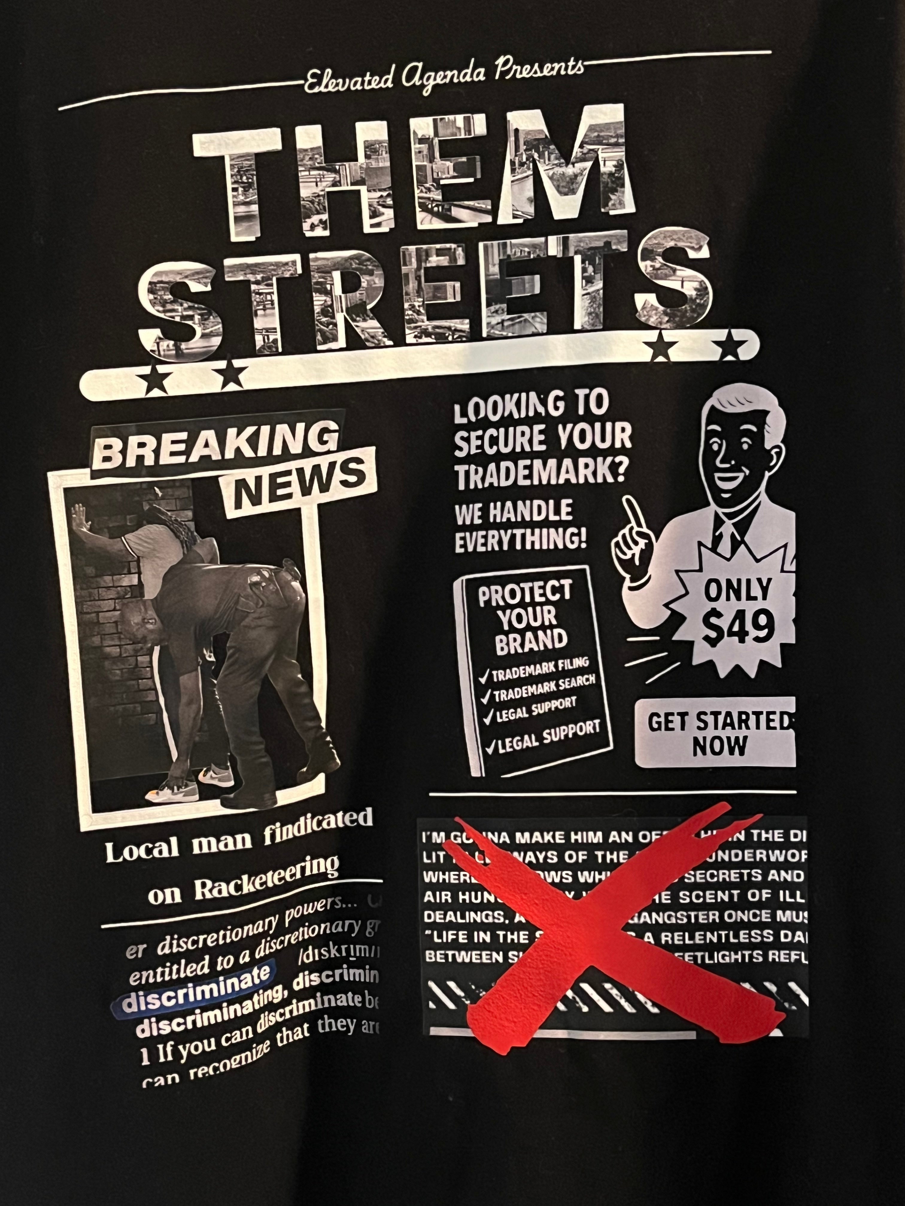 Streets don't love you bro Elevated TEE( IN STORE ONLY)