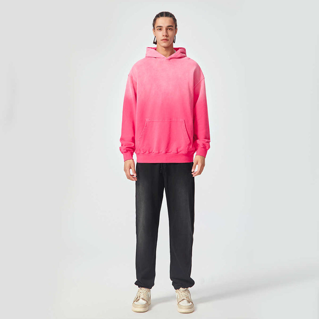420GSM Unisex Heavyweight Sun Faded Gradient Hoodie