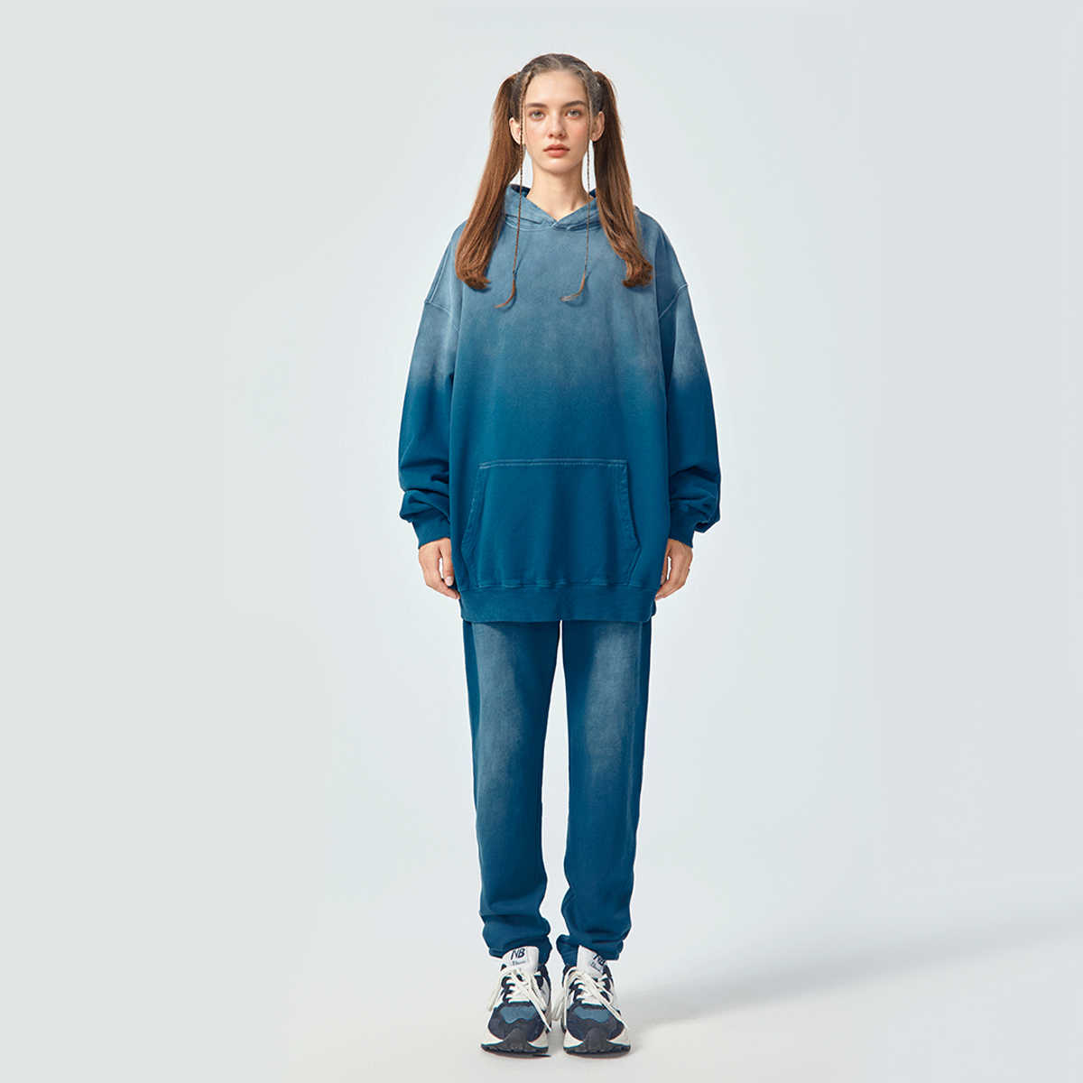 420GSM Unisex Heavyweight Sun Faded Gradient Hoodie