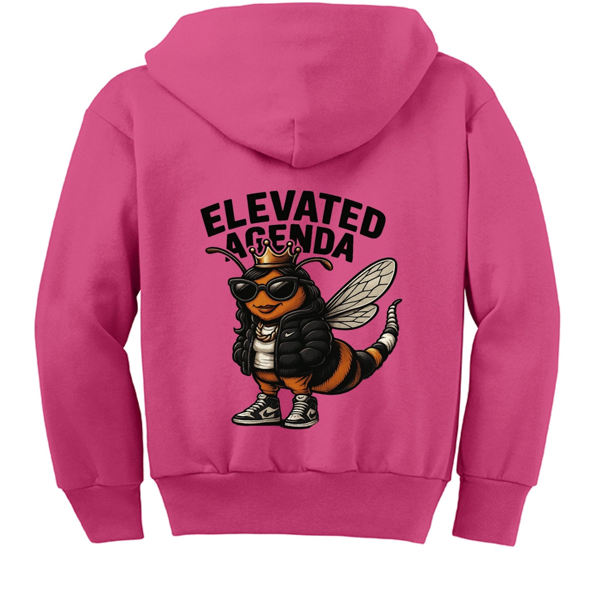bianca bee zip up hoodie - Elevated Agenda Sangria - BACK19g64amekqt73a